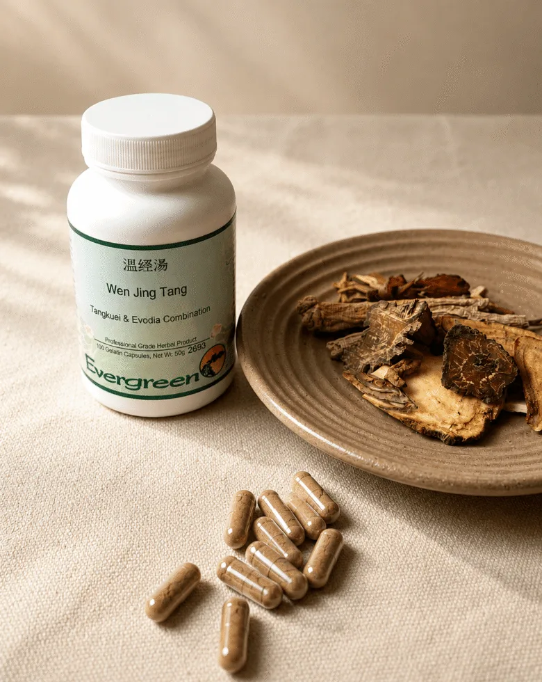 Chinese herbal medicine herbs and capsules