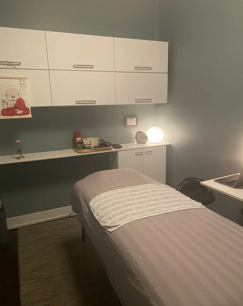 Acupuncture treatment room at Spring Oriental Medicine